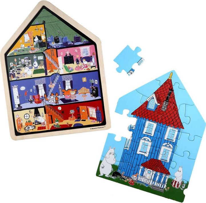 Produktbild Barbo Toys Moomin Wooden Framed Puzzle House (19 Teile)