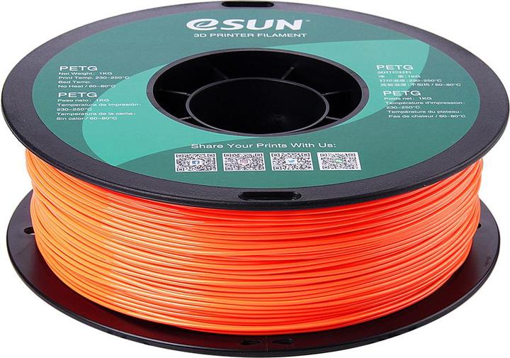 Productafbeelding eSUN PETG 1,75mm Solid Orange 1kg 3D Filament (PETG, 1.75 mm, 1000 g, Oranje)