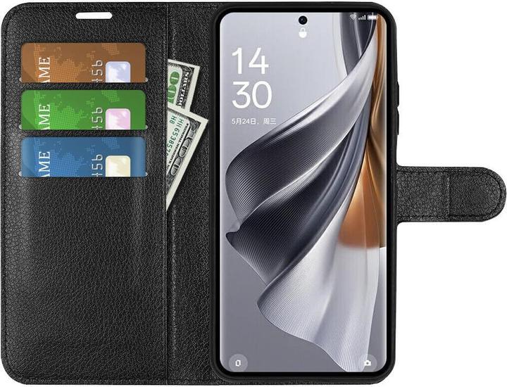 Immagine prodotto Cover-Discount Oppo Reno10 / 10 Pro - Custodia in pelle nera (OPPO Reno 10, Oppo Reno 10 Pro)