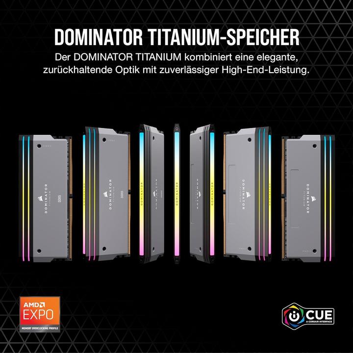 Produktbild Corsair Dominator Titanium (2 x 32GB, 6000 MHz, DDR5-RAM, DIMM)