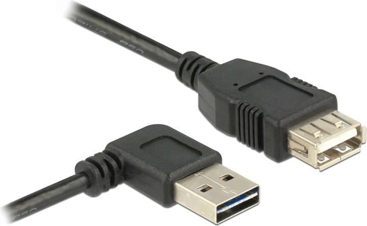 Delock USB2.0-Kabel Easy A-A: 3m, schwarz (3 m, USB 2.0)