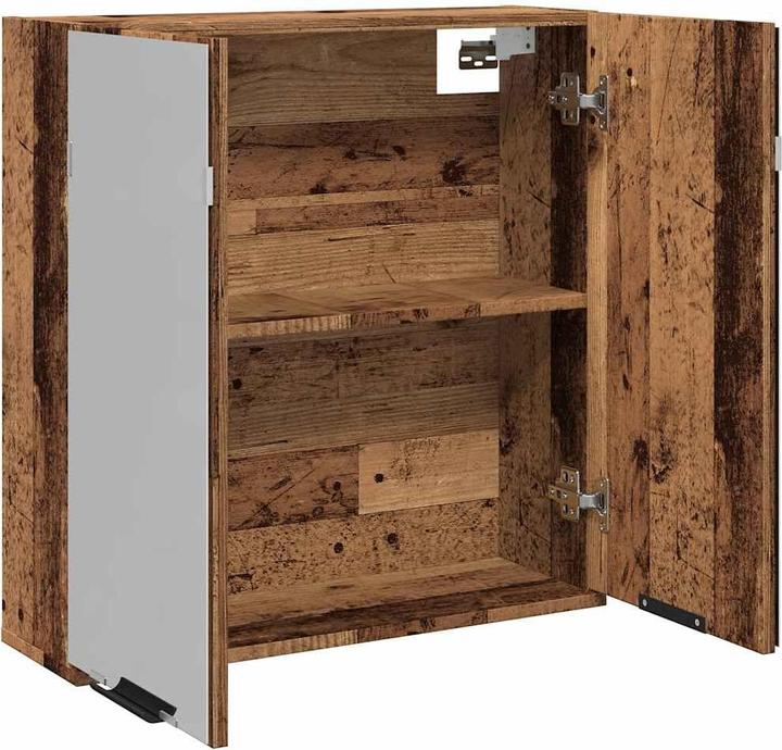 Produktbild vidaXL Bad-Spiegelschrank Altholz-Optik 64x20x66,5 cm Holzwerkstoff