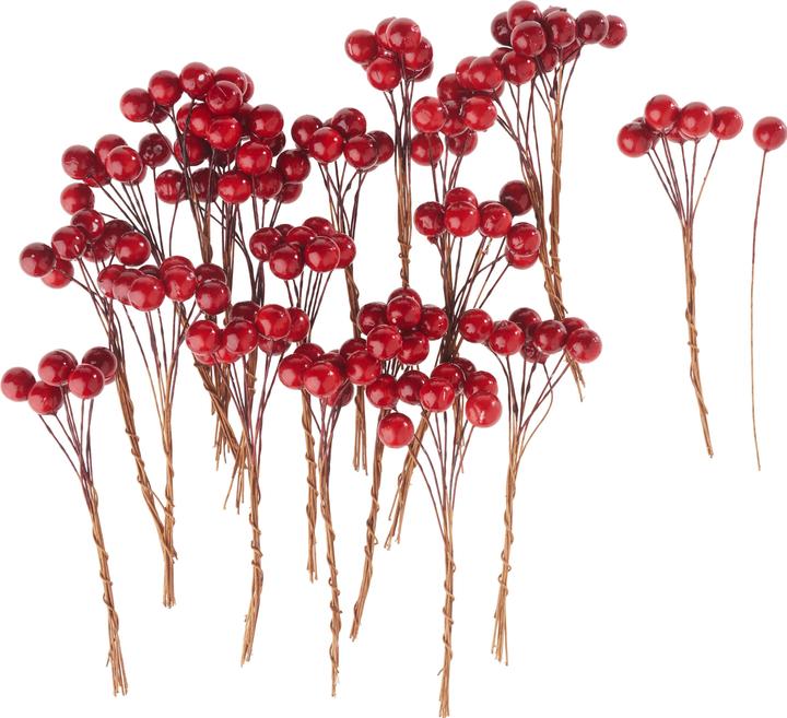 Actual product image Othmar Red berry picks, shiny, 20 pcs.