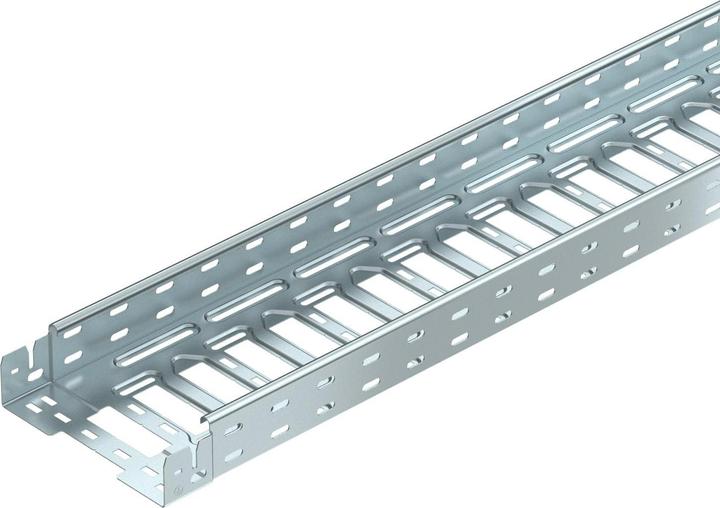 Produktbild OBO Bettermann OBO MKSM 620 FS Kabelrinne MKSM gelocht, mit Schnellverbindung 60x200x3050 (305 cm)