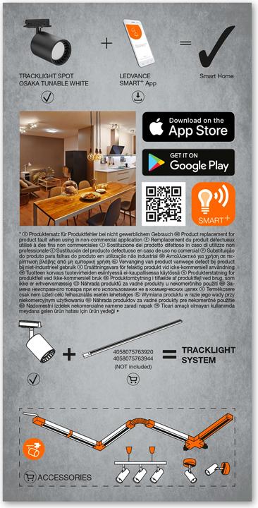 Actual product image Ledvance Smart+ Tracklight Osaka (230 lm)