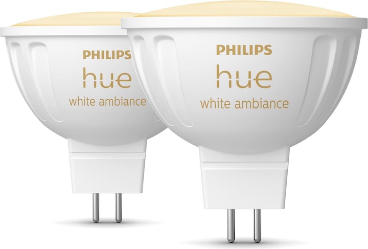 Actual product image Philips Hue White Ambiance (GU5.3, 5.10 W, 400 lm, 2 x, G)