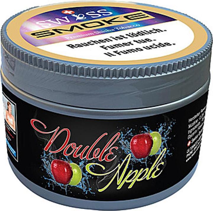 Actual product image Swiss Smoke Double Apple Shisha Tobacco 100g (Apple)