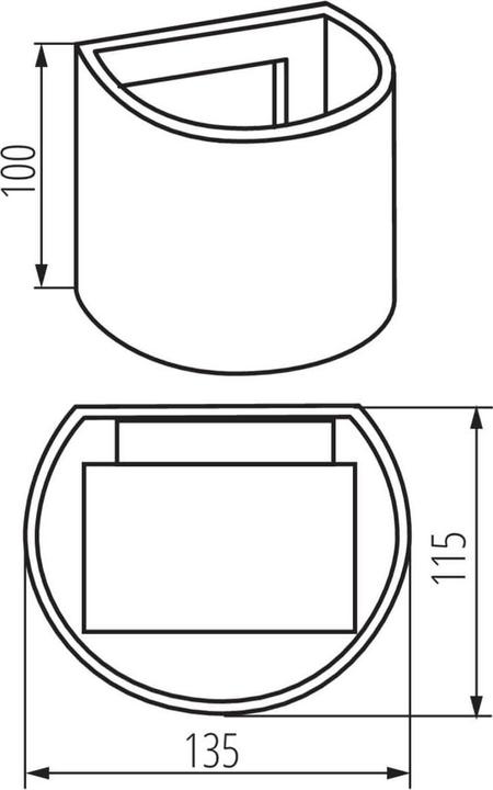 Produktbild Kanlux LED REKA 28991 Fassadenleuchte 7W Neutralweiss 4000K grau (380 lm)