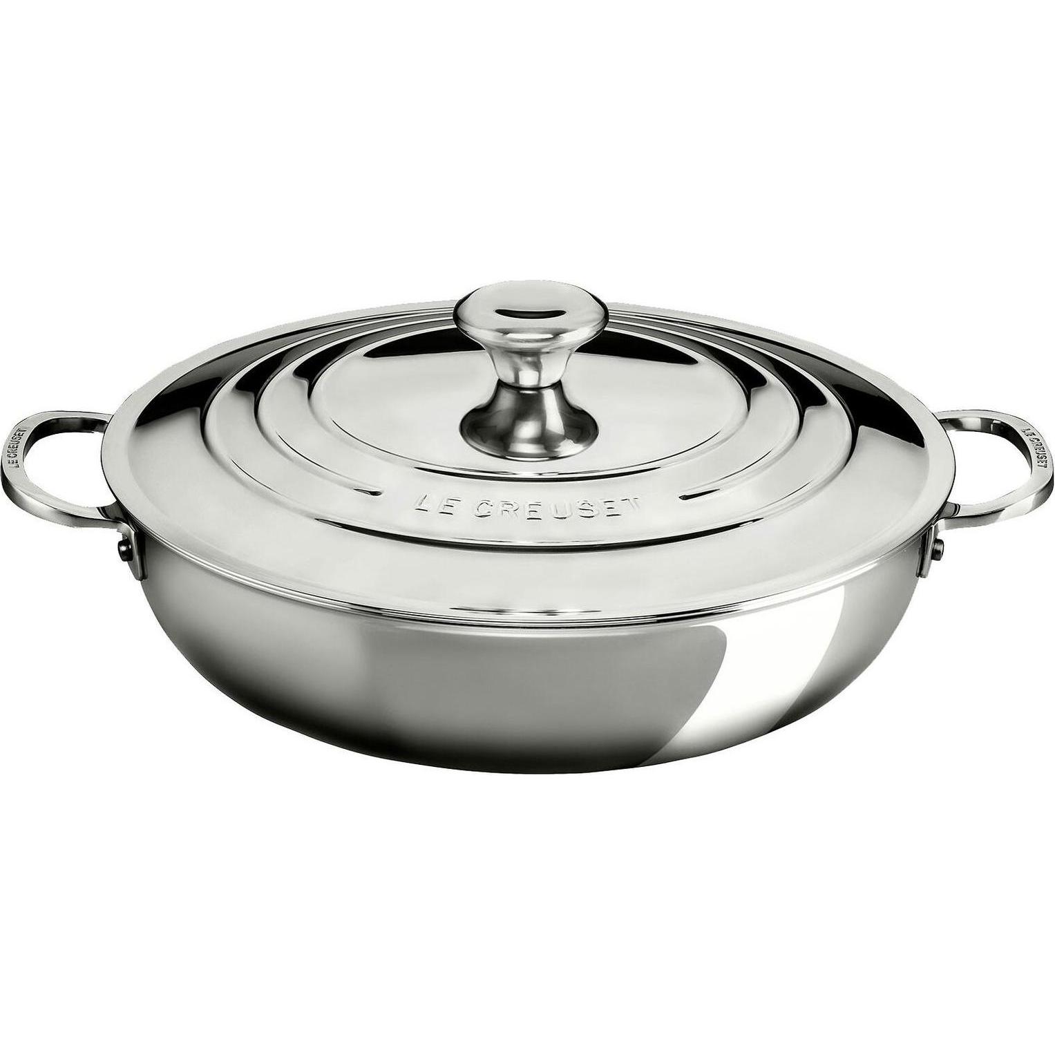 Le Creuset 3-ply Plus, Pfanne + Kochtopf, Silber