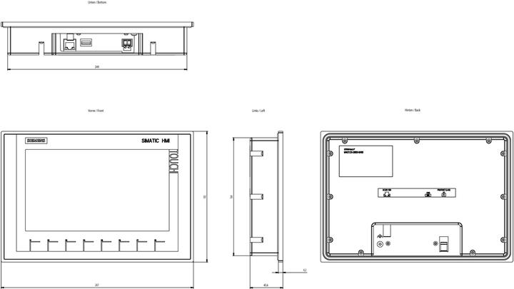 Produktbild Siemens Simatic Hmi Ktp900 Basic Panel