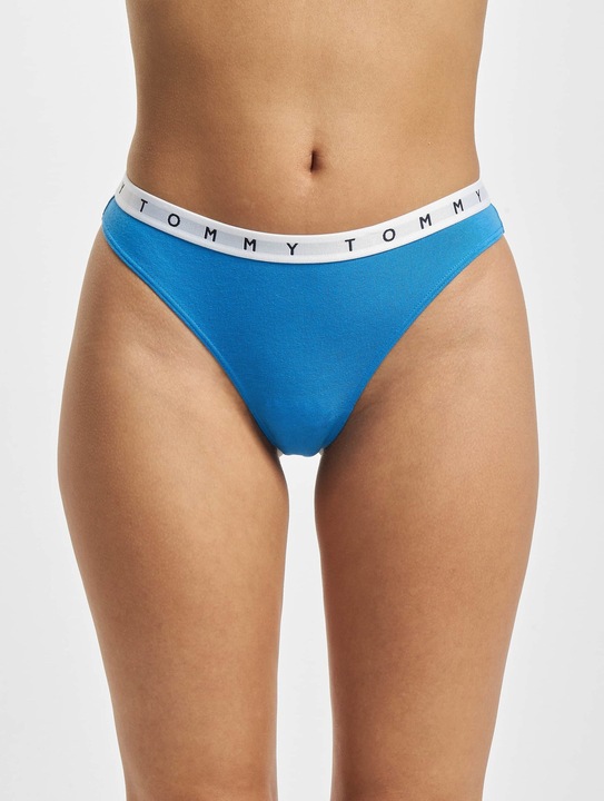 Produktbild Tommy Hilfiger Damen 3P Thong 521 Tangahöschen, Deep Crimson/Pink Amour/Deep Blue, S (S, 3er Pack)