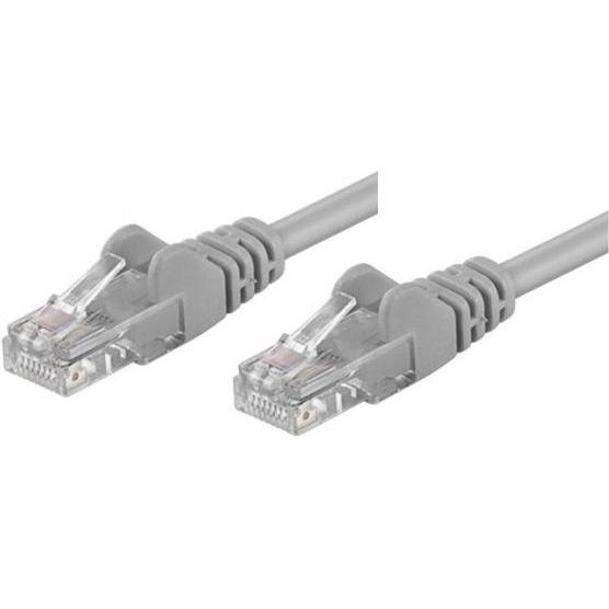 Goobay CAT 5e Patchkabel, U/UTP, Grau, 50 m (U/UTP, CAT5e, 50 m), Netzwerkkabel