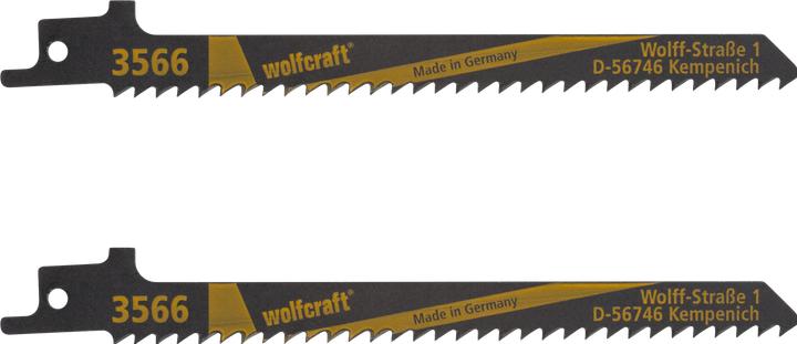 Produktbild wolfcraft 2 Säbelsägebl. CV, Holz, Kurve, L=150mm