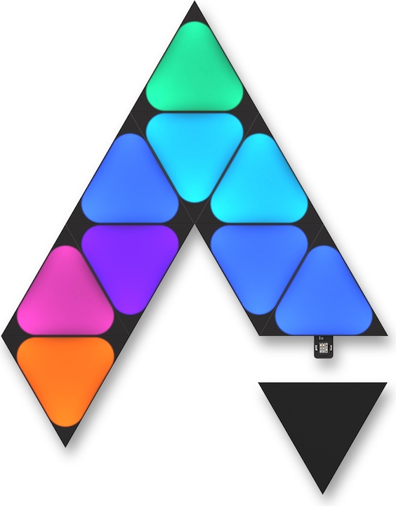 Actual product image Nanoleaf Shapes black mini Triangles exp. Pack 10 pk (7 lm)