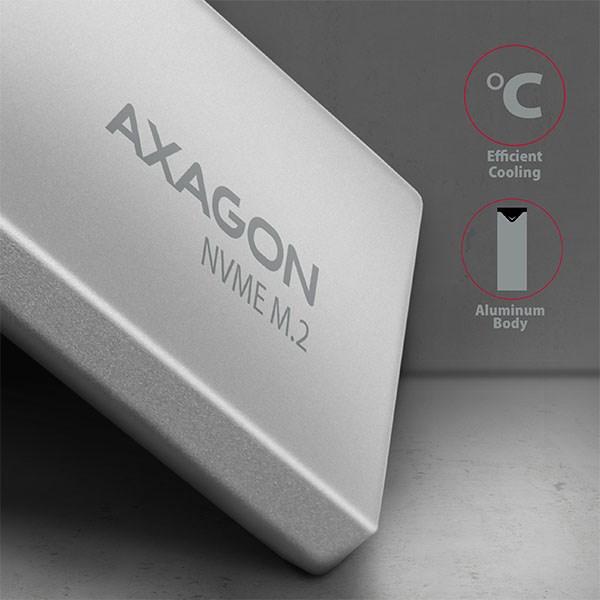 Actual product image Axagon EEM2-UG2 - SSD Enclosure - M.2 - M.2,PCI Express - 10 Gbit/s - USB Connectivity - (M.2)
