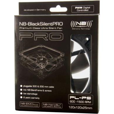 Thumbnail - Noiseblocker NB-BlackSilentPRO PK-PS (140 mm, 1 x), PC Lüfter, Schwarz