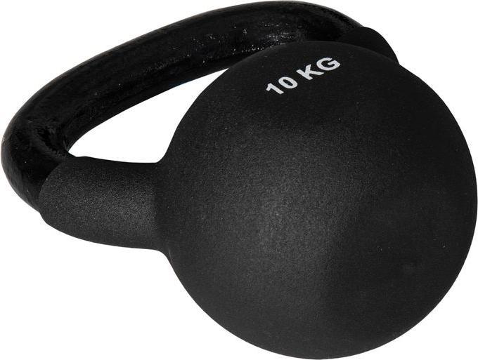 Produktbild Swisshandel24 Kettlebell, Kugelhantel, 10 kg, mit Kunststoffummantelung, Stahl, schwarz 19x12x22cm (1 x 10 kg)