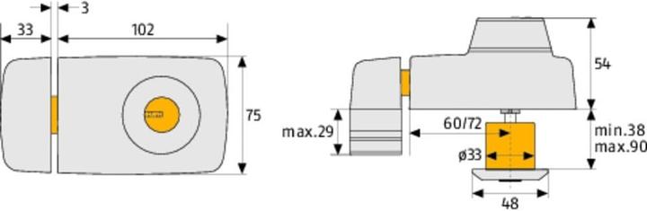 Actual product image Abus Additional door locks