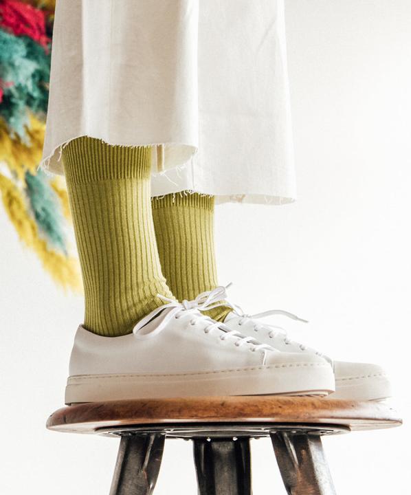 Image du produit DillySocks Ribbed Lime Green (Une unité par pack, 41 - 46)