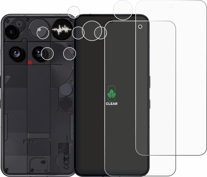 Produktbild ScreenLeaf Schutzfolie nachhaltiger Displayschutz Display Schutz Folie Klar Transparent (2 Stk., Nothing Phone (3))