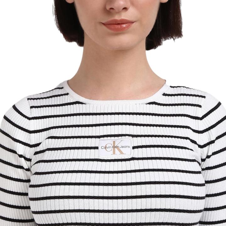 Produktbild Calvin Klein Gewebtes Etikett enge Strickjacke (XL)