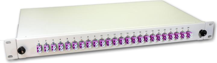 Actual product image Wirewin FO splice box, 48 fibers, 24x DLC multimode, 50/125µm OM4 pigtail splice boxes (Splice box)