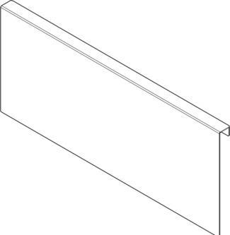 Blum Holzrückwandadapter AMBIA-LINE 242 für Frontschubkasten
