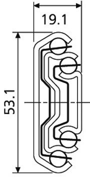 Actual product image Accuride Ball over-extension DS5321, Corrosion resistant