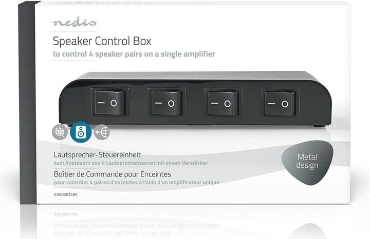 Actual product image Nedis Loudspeaker control unit - Control box - Loudspeaker impedance: 4-16 ohms - Maximum load: 1.5 - 1.5