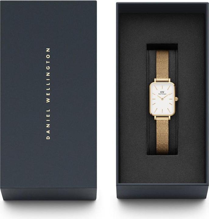 Produktbild Daniel Wellington Quadro Pressed Evergold White (Analoguhr)