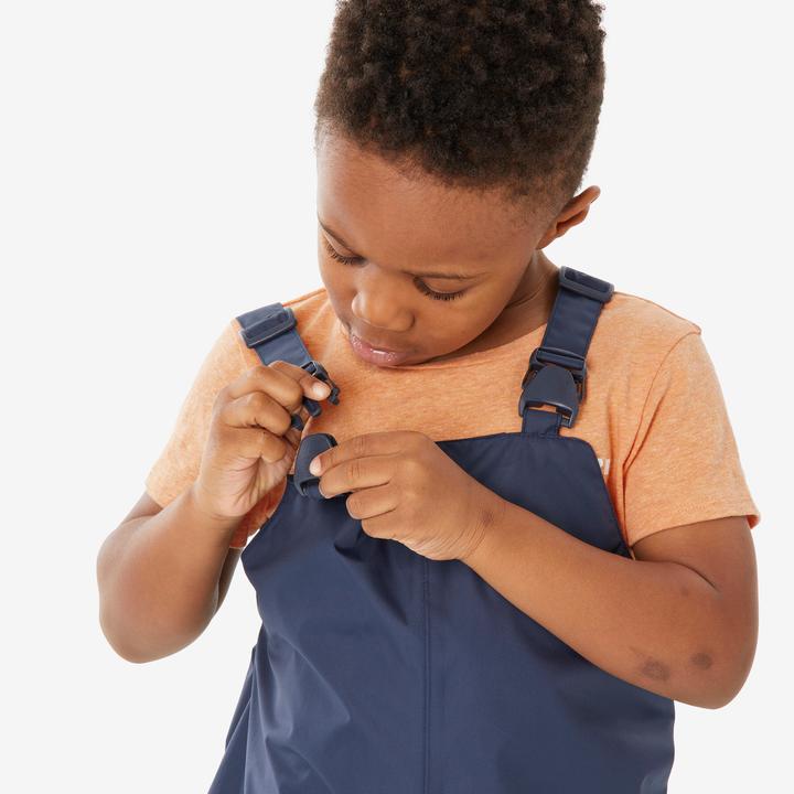 Produktbild Quechua Salopette imperméable de randonnée enfant 2-6 ans, NH100 bleu marine (104)