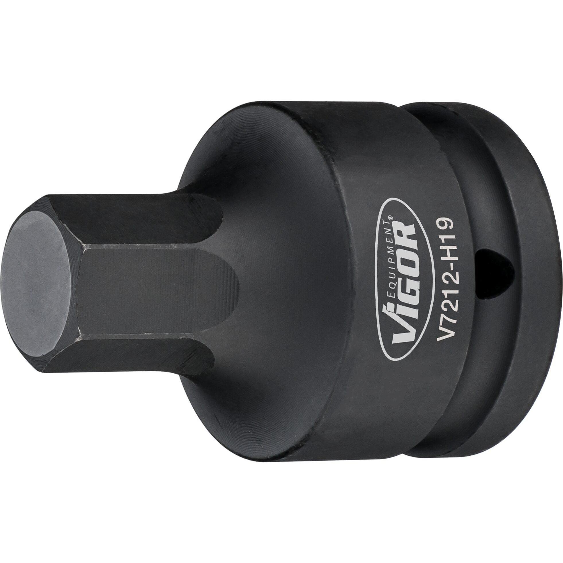 Thumbnail - Vigor, Steckschlüssel + Stecknuss, 3/4" KRAFTSTECKSCHLÜSSEL H19 (19 mm)