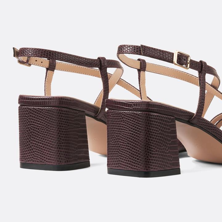 Actual product image La Redoute Collections Sandaletten in Python-Optik (42)