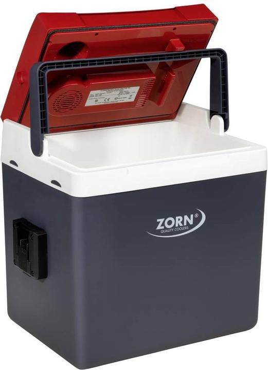 Produktbild Zorn Cooler Z 26 LNE PX Kühlbox & Heizbox EEK: E (A - G) Thermoelektrisch 230 V, 12V Weiss-Rot, Gra (26 l)