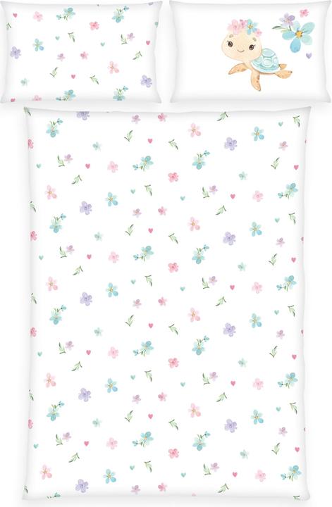Produktbild Herding Little Turtle Flanell-Bettwäsche (100 x 135 cm, 40 x 60 cm)