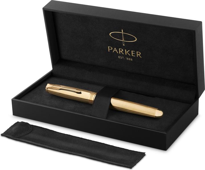 Produktbild Parker Pen Parker - Sonnet Ciselé Special Edition Fountain Pen - Gold (Gold, 1x)