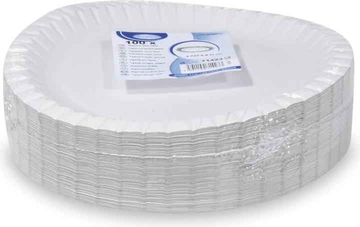 Produktbild Wimex.eu Pappteller weiss 23cm RECY - 100 Stück (100 x)