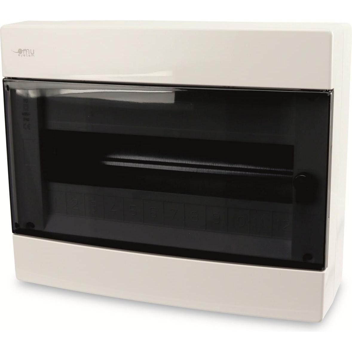 Eneroid, Verteilerschrank, Kleinverteiler MLF12 PD, AP, 12 TE, 1 Reihig, IP 40