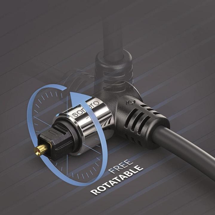 Productafbeelding Sonero Audiokabel Toslink - Toslink 7,5 m (7.50 m, Toslink kabel)