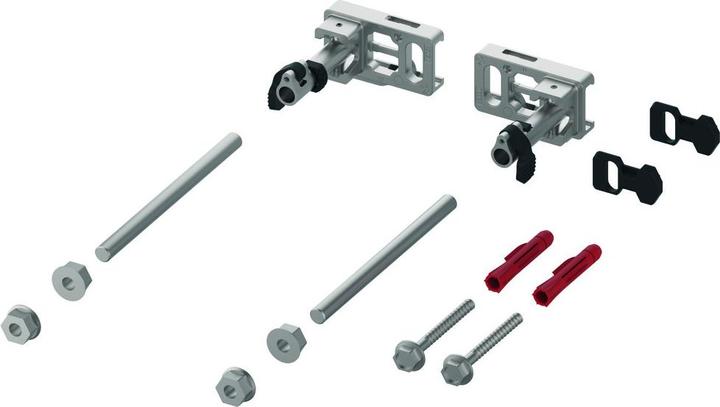TECE Module fastening TECEprofil depth adjustment and quick-release fastener