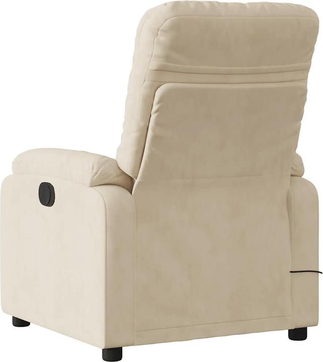 Produktbild vidaXL Massagesessel Creme Mikrofasergewebe,Farbe: Creme,Material