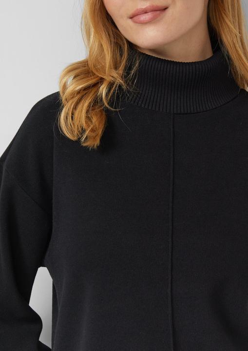 Produktbild s.Oliver Sweatshirt Feinstrick-Pullover mit hohem Rollkragen (36)