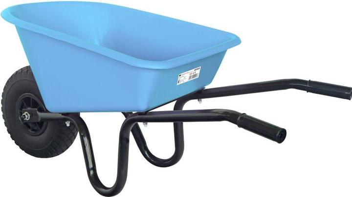 Produktbild FORT Kinderschubkarre 20 l blau montiert mit PU-Rad