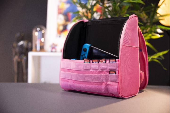 Actual product image Konix Mythics Unicorn BE FUNKY- Backpack (Switch, Switch Lite, Switch OLED)