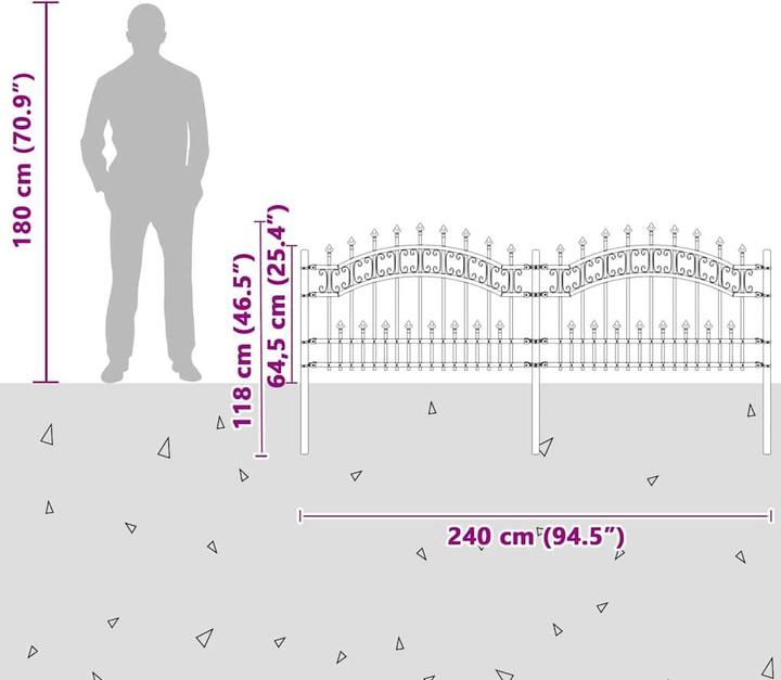Produktbild vidaXL Gartenzaun
