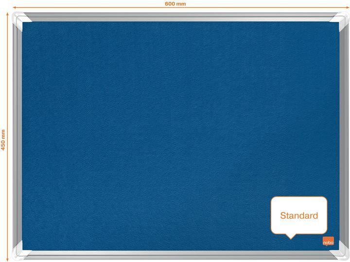 Image du produit Nobo Tableau en feutre Premium Plus 1915190 bleu, 120x120cm (Tableau d'affichage, 120 x 120 x 1,5 cm)
