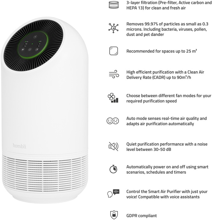 Produktbild Hombli Smart Air Purifier (25 m²)