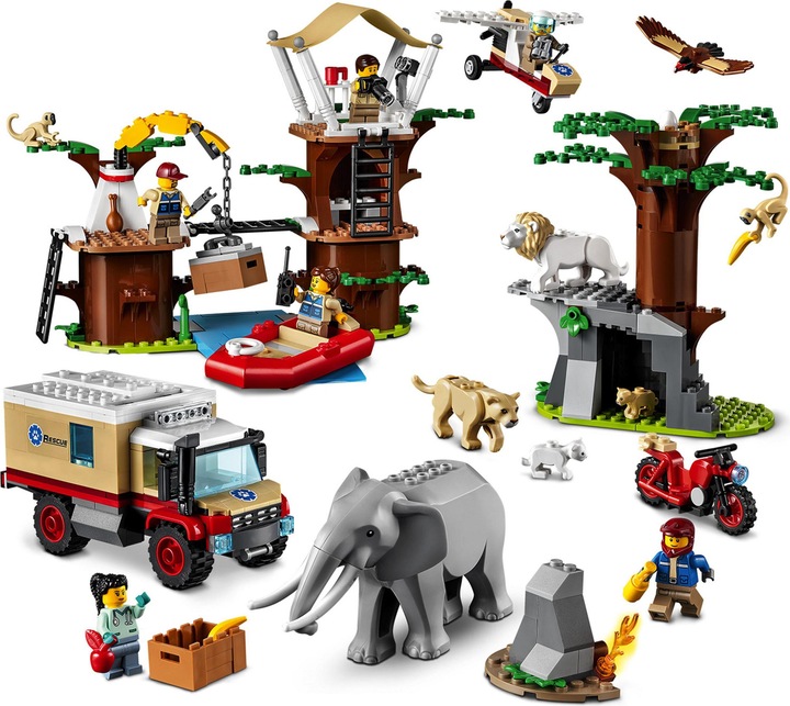Produktbild LEGO Tierrettungscamp (60307, LEGO City, LEGO Seltene Sets)