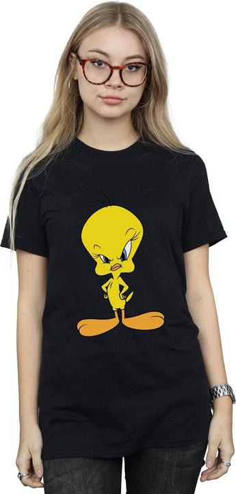 Immagine prodotto Looney Tunes Maglietta boyfriend in cotone di Tweety Angry (L)