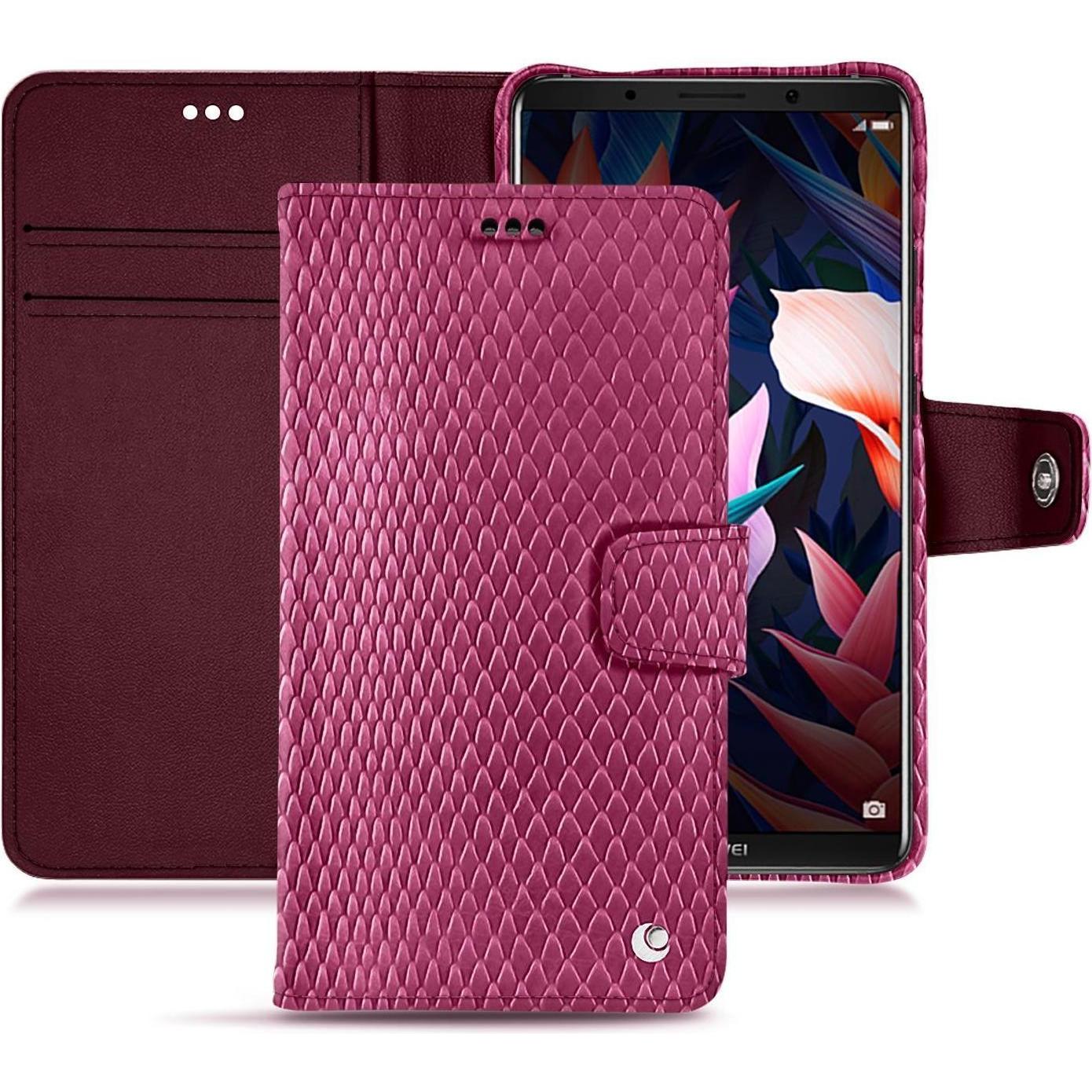 Noreve Lederschutzhülle Wallet (Huawei Mate 10 Pro), Smartphone Hülle, Rosa